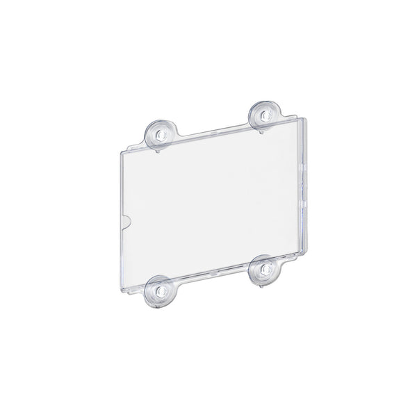 Clear Acrylic Window/Door Sign Holder Frame with Suction Cups 8.5''W x 11''H , 10-Pack