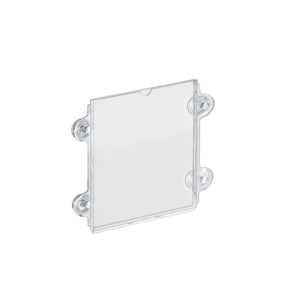 Clear Acrylic Window/Door Sign Holder Frame with Suction Cups 8.5''W x 11''H , 10-Pack