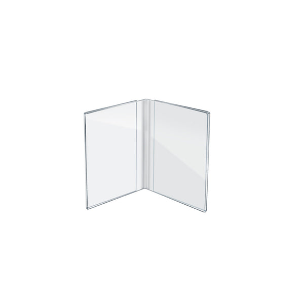 Clear Acrylic Double Photo Holder, Side by Side Dual Frame , Size 4"W x 6"H, 10-Pack