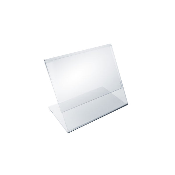 Angled L-Shaped Sign Holder Frame with Slant Back Design 3"x 2''High- Horizontal/Landscape. Photo Booth Size, 10-Pack