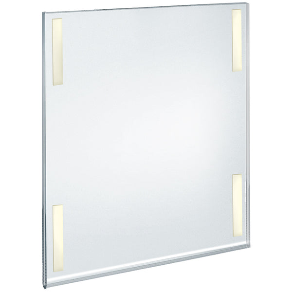 Self Adhesive Clear Acrylic Wall Sign Holder Frame 17" W x 22" H -Portrait/ Vertical, 2-Pack