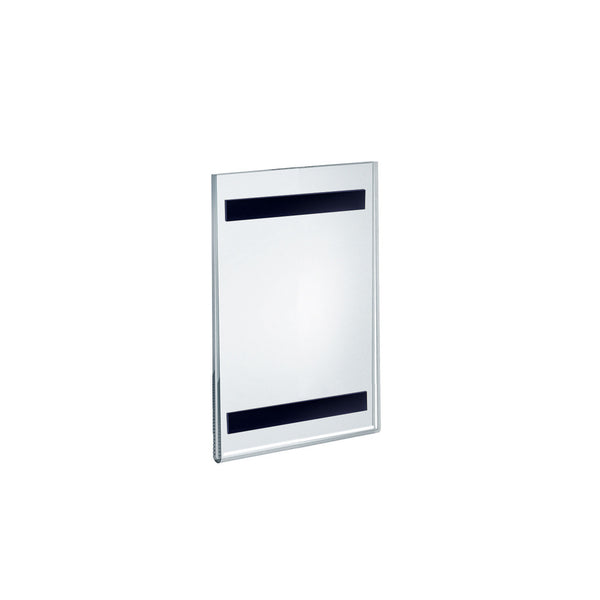 Clear Acrylic Magnet Back Sign Holder Frames 5.5" W x 8.5" H - Vertical / Portrait, 10-Pack