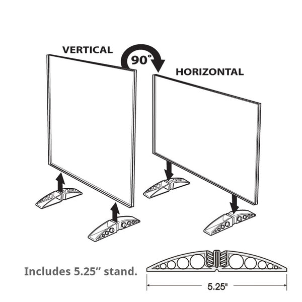 8.5" x 11" Vertical/Horizontal Dual-Stand, 10-Pack
