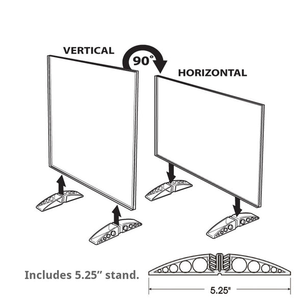 8" x 10" Vertical/Horizontal Dual-Stand, 10-Pack