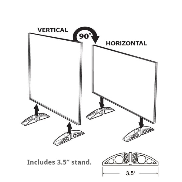 5" x 7" Vertical/Horizontal Dual-Stand, 10-Pack