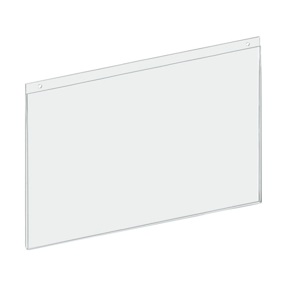 Clear Acrylic Wall Hanging Frame 17" Wide x 11'' High- Horizontal/Landscape, 2-Pack