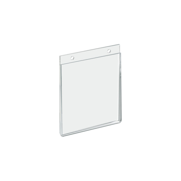Clear Acrylic Wall Hanging Frame 5.5" Wide x 7'' High Vertical/Portrait, 10-Pack