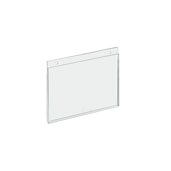 Clear Acrylic Wall Hanging Frame 7" Wide x 5.5" High - Horizontal/Landscape, 10-Pack