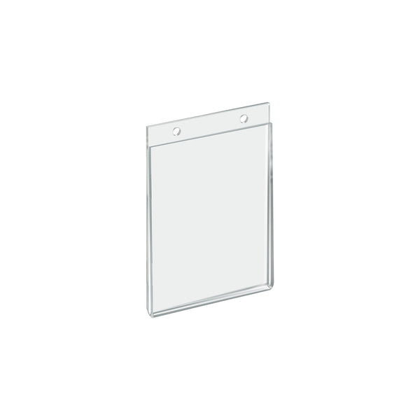 Clear Acrylic Wall Hanging Frame 5" Wide x 7'' High - Vertical/Portrait, 10-Pack