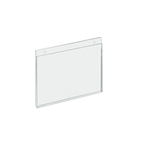 Clear Acrylic Wall Hanging Frame 7" Wide x 5'' High - Horizontal/Landscape, 10-Pack