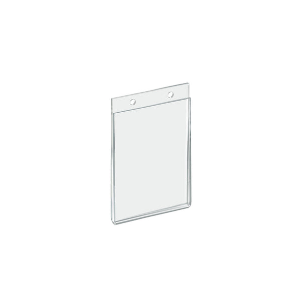 Clear Acrylic Wall Hanging Frame 3.5" wide x 5'' High - Vertical/Portrait, 10-Pack
