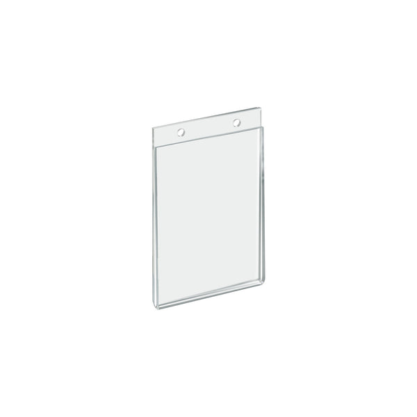 Clear Acrylic Wall Hanging Frame 4" wide x 6'' High - Vertical/Portrait, 10-Pack