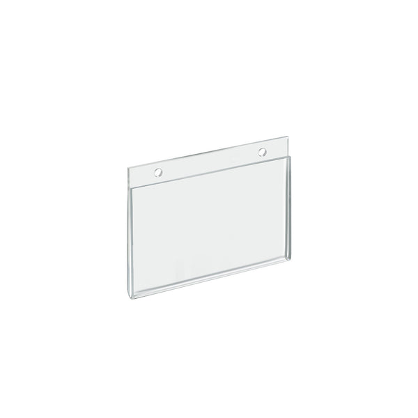 Clear Acrylic Wall Hanging Frame 6" wide x 4'' High - Horizontal/Landscape, 10-Pack