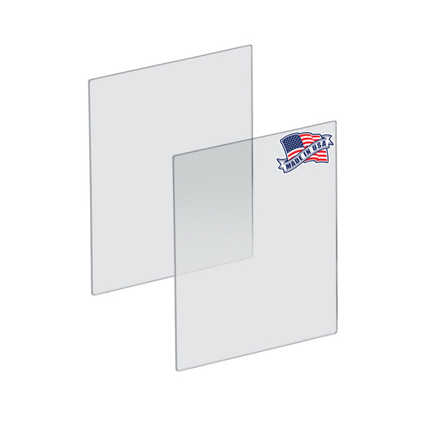 Plexiglass Acrylic Sheets Cut to Size, Clear Plastic Panels, Size: 18" x 24" x 3/16" Thick with Square Corners, 2-Pack