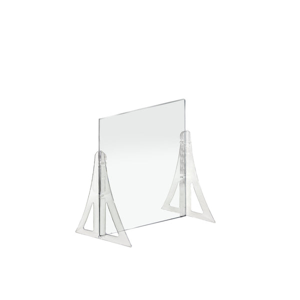 18" x 24" New Counter Acrylic Shield, Plexiglass Protective Panel, Splash Guard. New Support Stands. Adjustable Heights. Acrylic .1875" Thick, 2-Pack