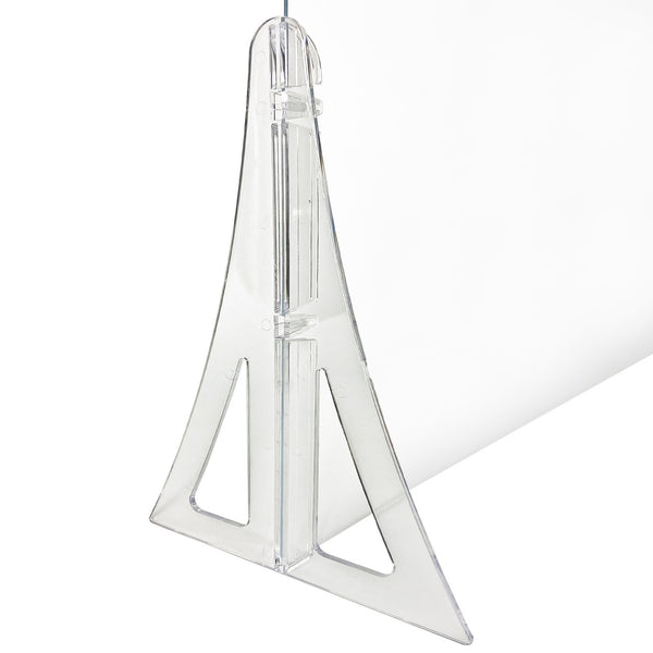 18" x 24" New Counter Acrylic Shield, Plexiglass Protective Panel, Splash Guard. New Support Stands. Adjustable Heights. Acrylic .1875" Thick, 2-Pack