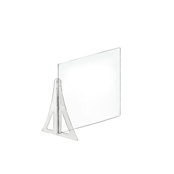 20" x 20" Single Leg Partition PLEXIGLASS Shield, 2-Pack