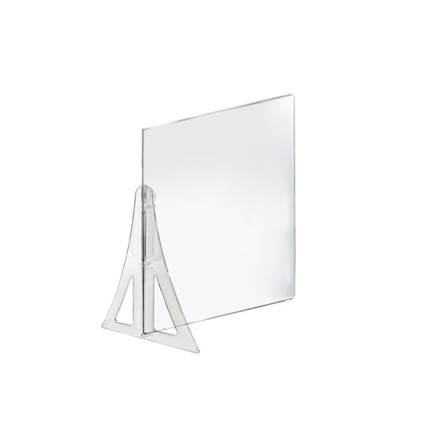 18" x 24" Single Leg Partition PLEXIGLASS Shield, 2-Pack