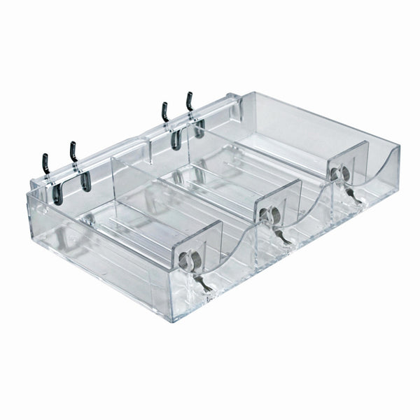 Three Compartment Cosmetic Tray, 2-Pack