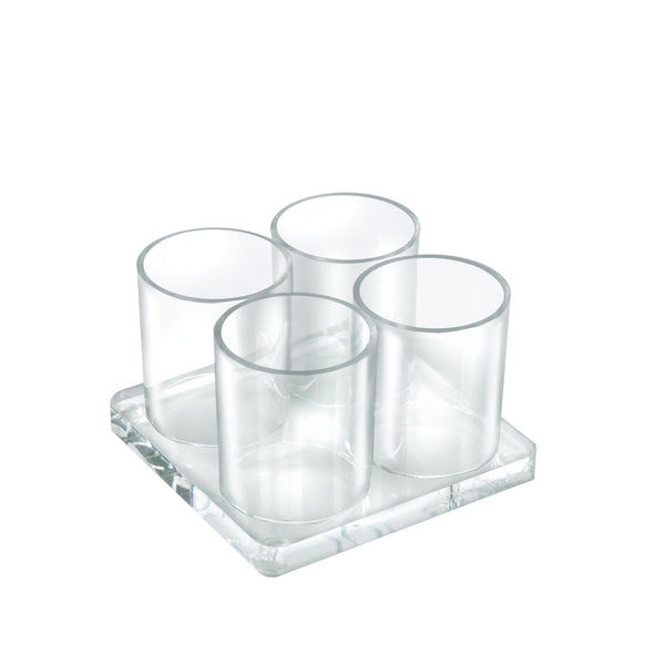 Four Cup Acrylic Deluxe Holder