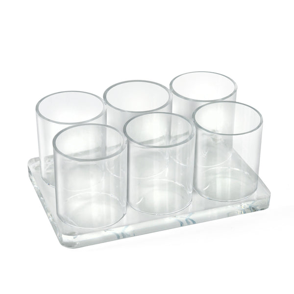 Six Cup Acrylic Deluxe Holder