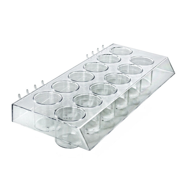 Molded 12-Cup Display Tray, 2-Pack