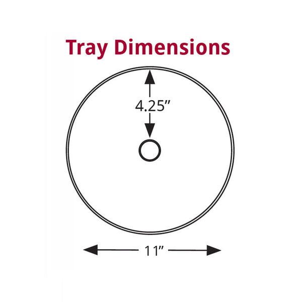 Two Tier Revolving Display 8"H x 11" Diameter