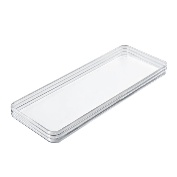 Open Rectangle Cosmetic Tray, 2-Pack