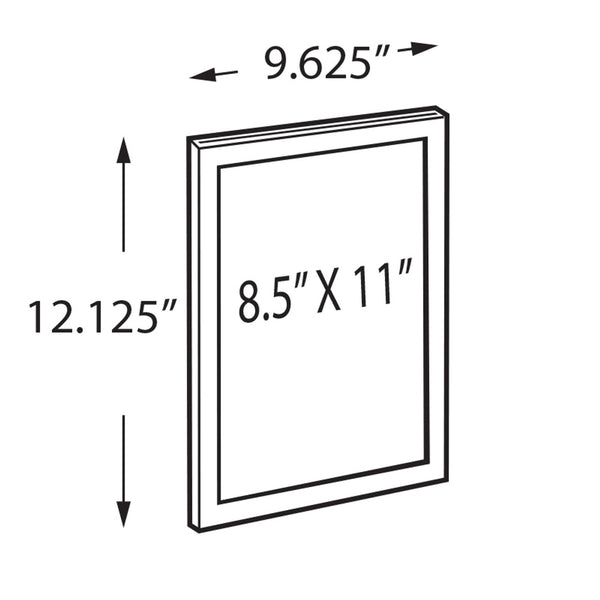 8.5"W x 11"H Double-Sided Slide-in Frame for Sky Tower Display