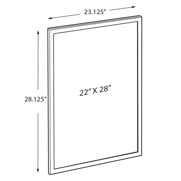 22"W x 28"H Double-Sided Slide-in Frame for Sky Tower Display