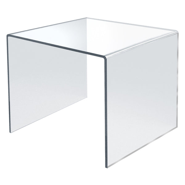 Clear Acrylic Riser Pedestal Display 11.5"W x 11.5"D x 11.5"H, 4-Pack