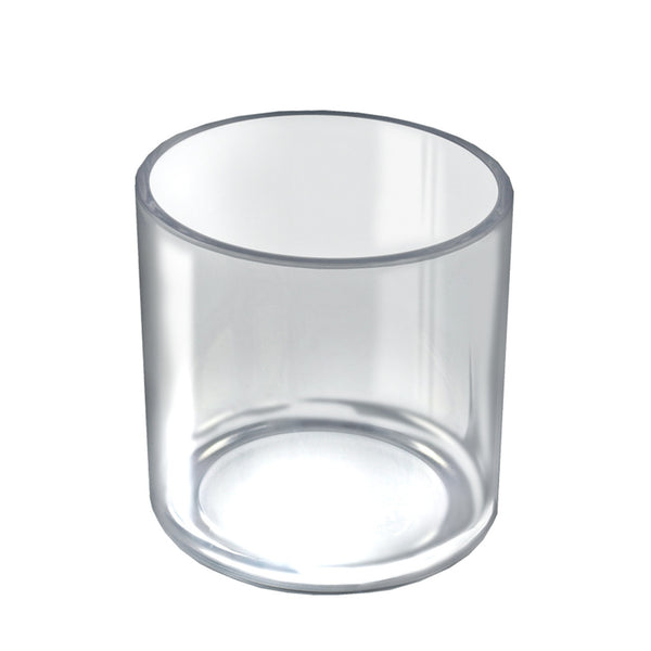 5" Dia. Deluxe Clear Acrylic Round Cylinder Bin for Counter, 4-Pack