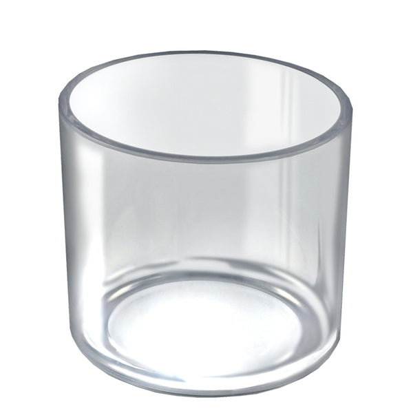 6" Dia. Deluxe Clear Acrylic Round Cylinder Bin for Counter, 4-Pack
