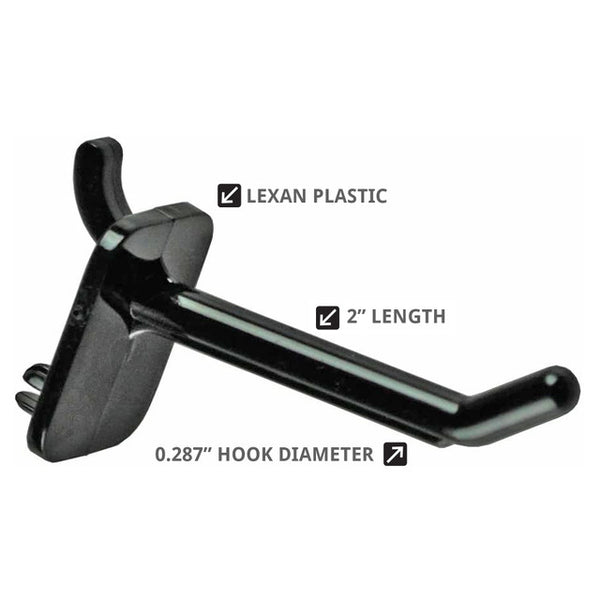 2" Lexan Hook: 0.287" Diameter, 50-Pack-测试1